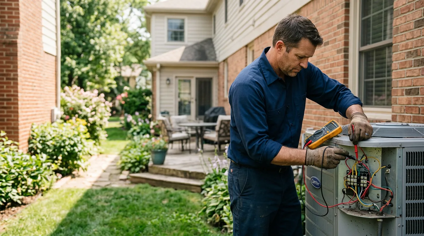 HVAC technician working near Bates City, MO